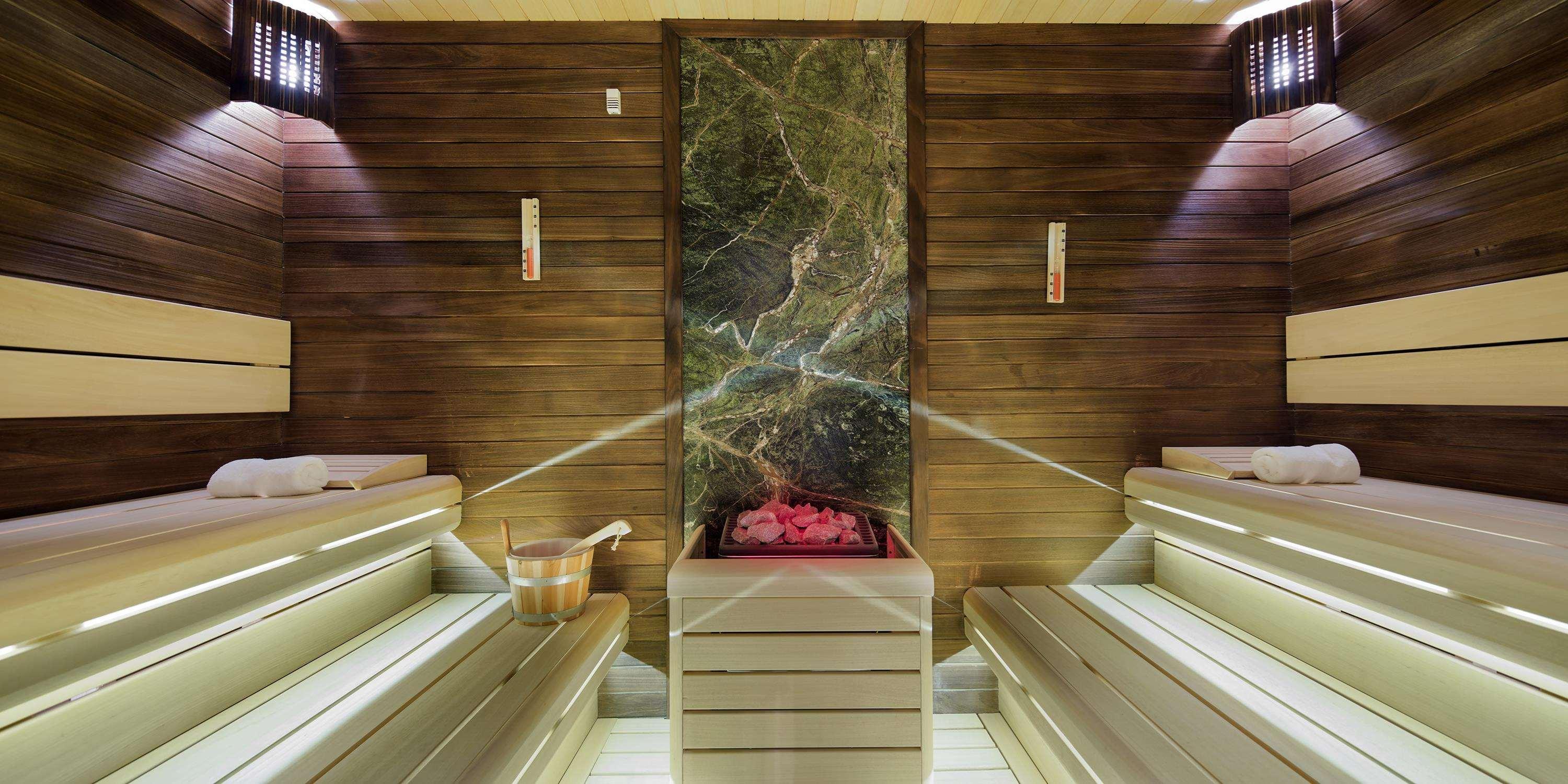 โรงแรมดับเบิล ทรี บาย ฮิลตัน อิสตันบูล ปิยาเลปาซา ภายนอก รูปภาพ A modern Finnish sauna