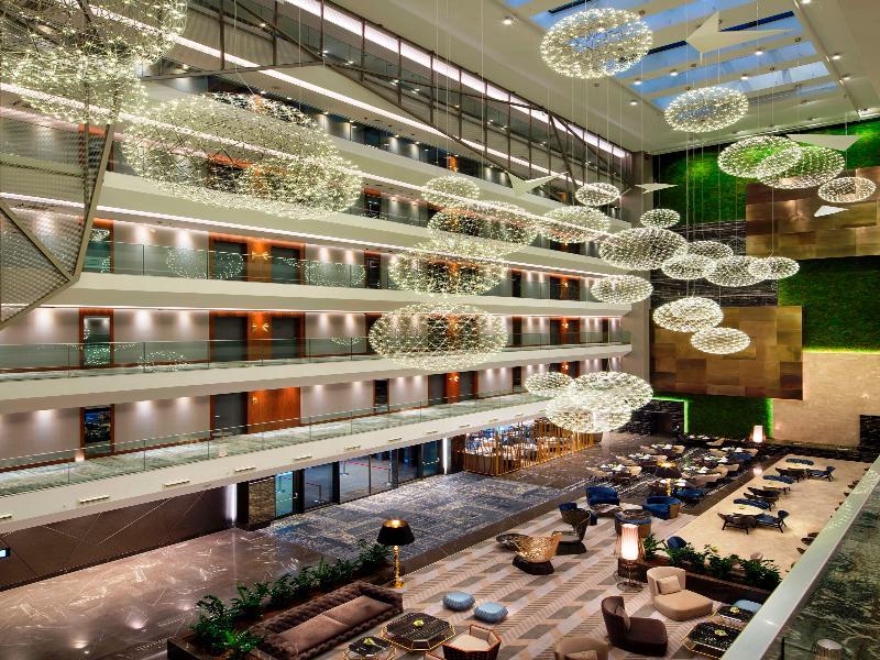 โรงแรมดับเบิล ทรี บาย ฮิลตัน อิสตันบูล ปิยาเลปาซา ภายนอก รูปภาพ The hotel's lobby